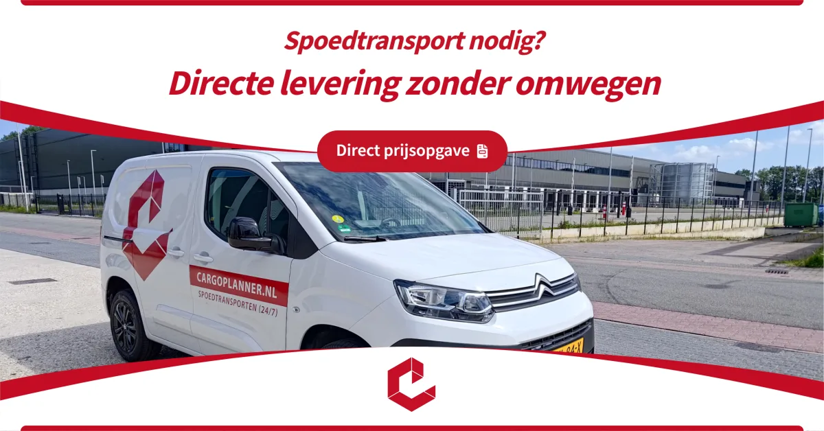 Spoedtransport nodig. Directe levering zonder omwegen