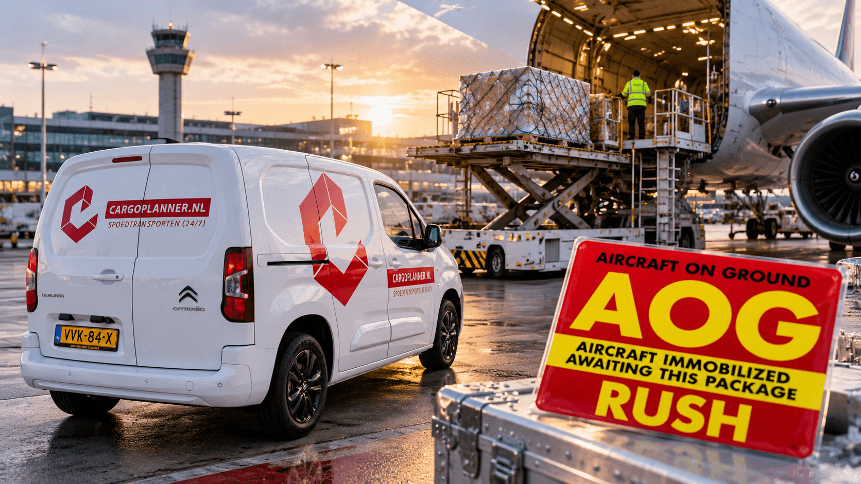 AOG spoedtransport per koerier